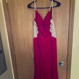 Red gown
